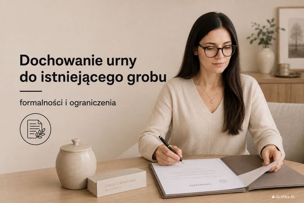 Dochowanie urny do istniejącego grobu – formalności i ograniczenia