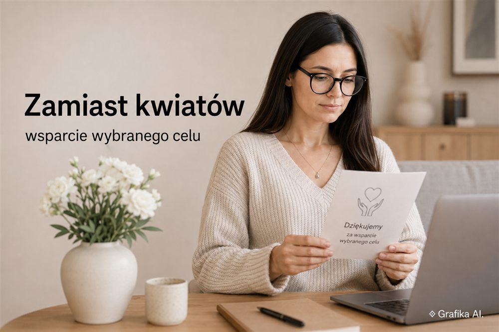 Darowizna zamiast kwiatów na pogrzebie – jak przygotować komunikat i zbiórkę