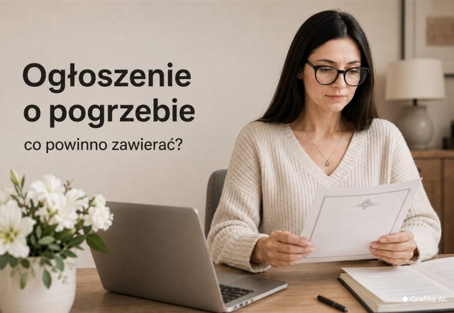 Klepsydra pogrzebowa i ogłoszenie o pogrzebie – jakie informacje powinny zawierać