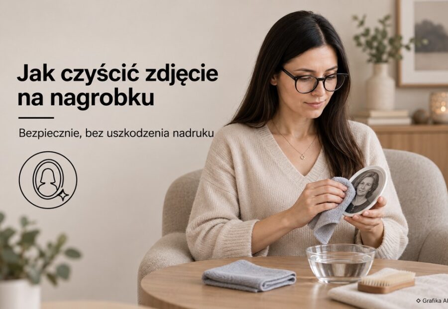 Jak czyścić zdjęcie na nagrobku, aby nie uszkodzić nadruku