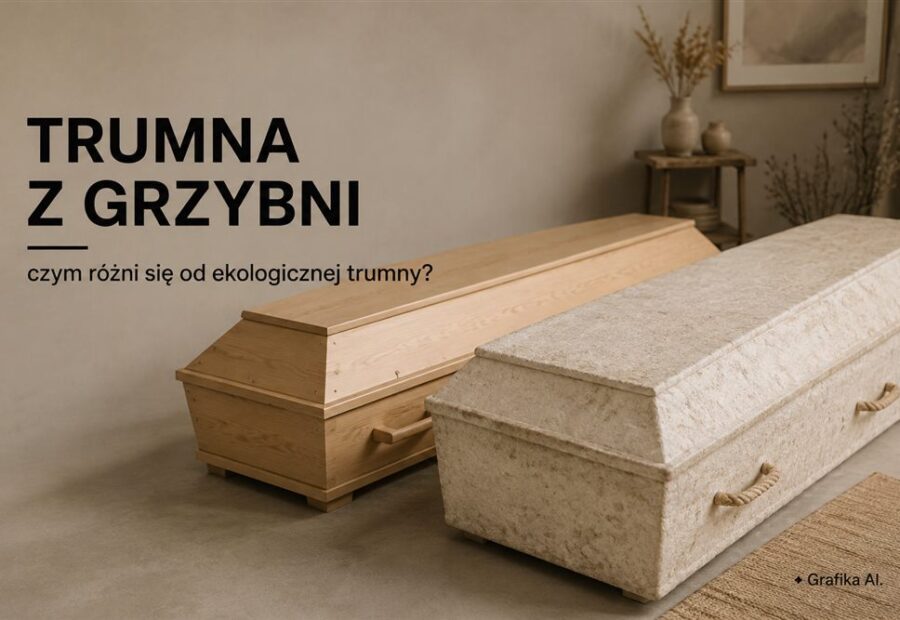 Trumna z grzybni – jak działa mycelium coffin i czym różni się od tradycyjnej ekologicznej trumny?